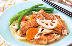 秋の根菜たっぷり　腸活ごはん